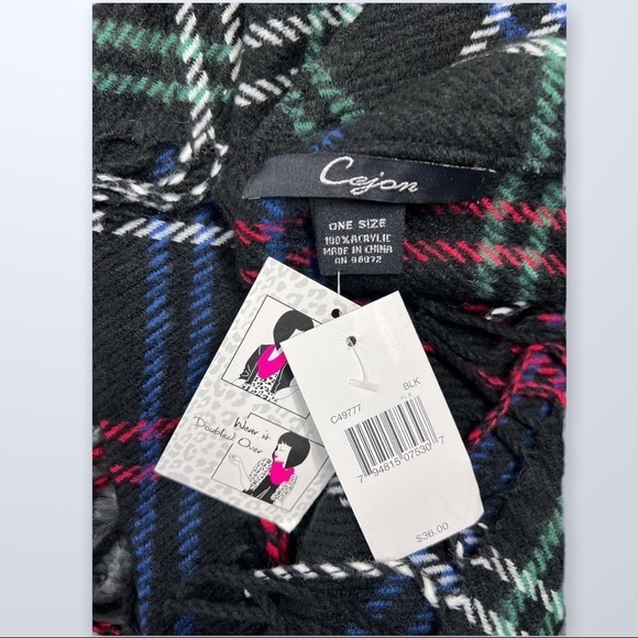 NWT Cejon Fringe Scarf. - Picture 4 of 4